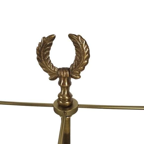 Vintage French Empire Brass Bouillotte Table Lamp, 2-Light Table Lamp Candelabra - Picture 5 of 7